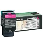 Original Lexmark C540A1MG 1000 Yield Magenta Toner Cartridge - Retail