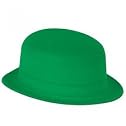 Green Velour Derby Party Accessory (1 count)