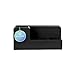 SHARPIE Rolodex Wood Tones Collection Desk Organizer, Black