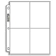 Ultra-Pro 4-Pocket Pages (Postcards) - 100 Pages per box