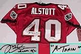 Mike Alstott Autographed Tampa Bay Buccaneers Authentic NFL Reebok Red Jersey with 