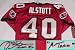 Mike Alstott Autographed Tampa Bay Buccaneers Authentic NFL Reebok Red Jersey with 