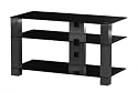 Sonorous PL3405 Black Glass and Smoked Aluminium Stand for TV Sizes  upto 42inch