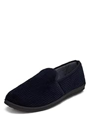 Slip-On Corduroy Slippers