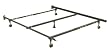 Adjustable Full/Queen Sturdy Metal Bed Frame w/ Rug Rollers By Fashion Bed Group