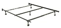 Adjustable Full/Queen Sturdy Metal Bed Frame w/ Rug Rollers By Fashion Bed Group