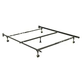 Adjustable Full Queen Sturdy Metal Bed Frame w  Rug Rollers By Fashion Bed Group by Fashion Bed Group