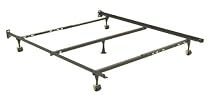 Adjustable Full/Queen Sturdy Metal Bed Frame w/ Rug Rollers By Fashion Bed Group