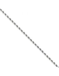WomenS Anklet in 14kt White Gold - Mirror Polish - Cute