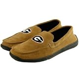 Georgia Bulldogs Men's Brown Suede Slippers