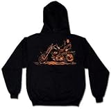 Elvis King Of The Road Sweatshirt, Officially Licensed Men's Elvis Presley Signature Motorcycle Hoodie