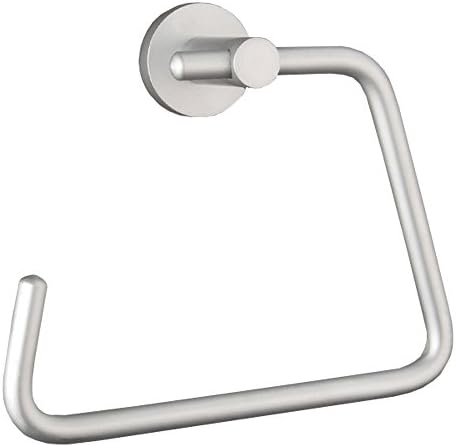 Live SuSu New Design Matt Bath Towel Ring, Brushed Nickel