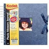 Kodak Photo Memories, 8 x 8 Spiral Bound Scrapbook with Navy Cover Color.