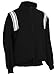 Adams USA Smitty Umpire 1/2 Zip Long Sleeve Pullover Jacket (Black/White, X-Large)