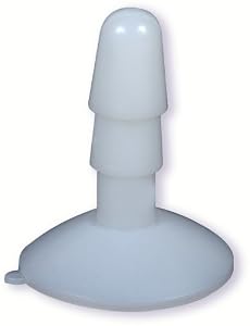 Doc Johnson Vac-U-Lock Suction Cup Plug, Clear Frost