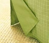Tattersall Woven Bed Skirt - Spring Green Tattersall