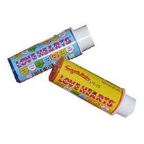 Love Hearts Lipstick Candy - 10 pk - Great Fillers for Girls Party Bags!