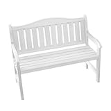 Prairie Leisure Design 39-004 Garden Bench - Satin White