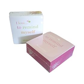 GIFTED IN I Love To Remind Myself Memo Cube Dual-Pack Bundle