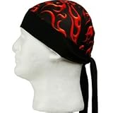 Red Mini Flames Headrag