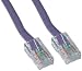 CAT5E, UTP, Bootless, 350MHz, Purple, 3 ft