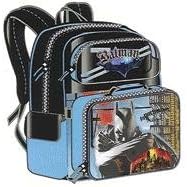 Large Batman Backpack with Lunch Kit