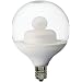 GE Lighting 76450 Energy Smart LED Globe Light Bulb, Clear, Candelabra Base, 2-Watt