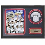 2007 Colorado Rockies Photograph with Team Jersey Patch in a 12" x 18" Deluxe Frame