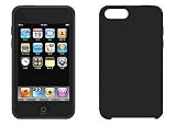 MaryCom Silikon Case Weichschale Hülle Tasche für Apple iPod Touch2 Touch3 in Schwarz 8GB, 32GB, 64GB + Gratis Displayschutzfolie / Silicon S T3