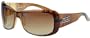 Ryders Eyewear Colette Sunglasses, Crystal Toffee Frame/Brown Gradient Lens