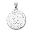 24in Rhodium-plated St. Christopher Medal Necklace