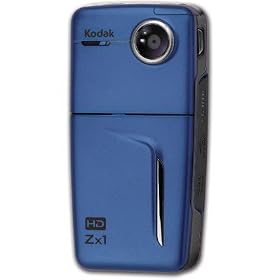 Kodak Zx1 High Definition Digital Camcorder Blue Memory Card - 16:9 - 2 Color LCD - 2x - 128MB (#ZX1BLUE)