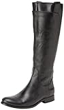 FRYE Women's Melissa Tall Riding, Black Smooth Vintage Leather, 8.5 M US