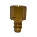 Trico FA-1025 Brass Central Lubrication Straight Adapter, 1/8" NPT Female x M8 x 1.25 Male