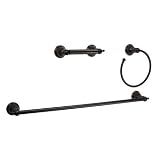 Fontaine Bronze 3 Piece Bathroom Accessory Set