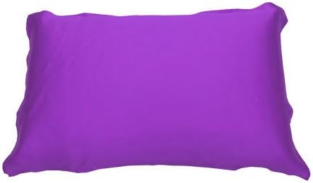 Silklover 100% Pure Mulberry Silk Pillow Towel in 3 Colors Standard Queen Purple