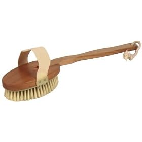 Kingsley Bristle Bath Brush with Detachable Wood Handle