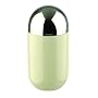 Typhooon Capsule Gloss Cream Glazed Ceramic Large Storage Canister with Stainless Steel Airtight Lid