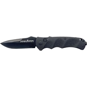 Schrade SC60B Extreme Survival Black Blade Drop Point W  Glass Breaker by Schrade