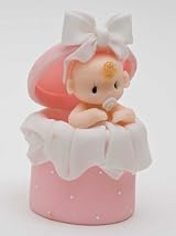 Baby in Hamper Cake Topper Cold Porcelain
