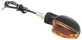 Bikemaster Universal Ultra Small Mini Stalk Turn Signals - Black/Amber