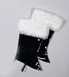 Professional Patent Leather Large Santa Boot Tops