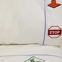 Trucks at Work Twin Sheet Set