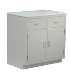 31Tw MDxOmL. SL160  Looped Logic LL4735DD SSAA2 Doors Modular Steel Base Cabinet with Chemical Resistant Powder Coated Finish, 47 Length x 35.375 Height x 22 Depth, 2 Drawers
