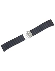 Oris Style Divers Clasp Rubber Watchband - 24mm