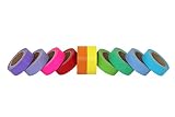Scraft Artise (10) Rolls of Washi Masking Tape Japanese Decorative Set, 15mm x 10m, approx. 5/8