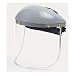 Sellstrom 301 Series Advantage Gray ABS Crown and Clear Aluminum Bound Polycarbonate Window Protective Faceshield with Ratchet Headgear