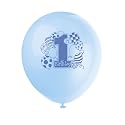 1st Birthday Balloons - Blue
