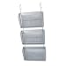Three-Pack Wire Mesh Hanging Wall Files, Pewter, 14w x 6-5/8d x 33-1/2h