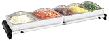 BroilKing NBS-5SP Professional Grand Buffet Server - with Stainless Base & Plastic Lids
